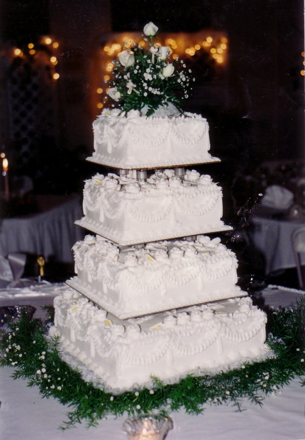 Square Wedding Cakes « Taylor's Bakery